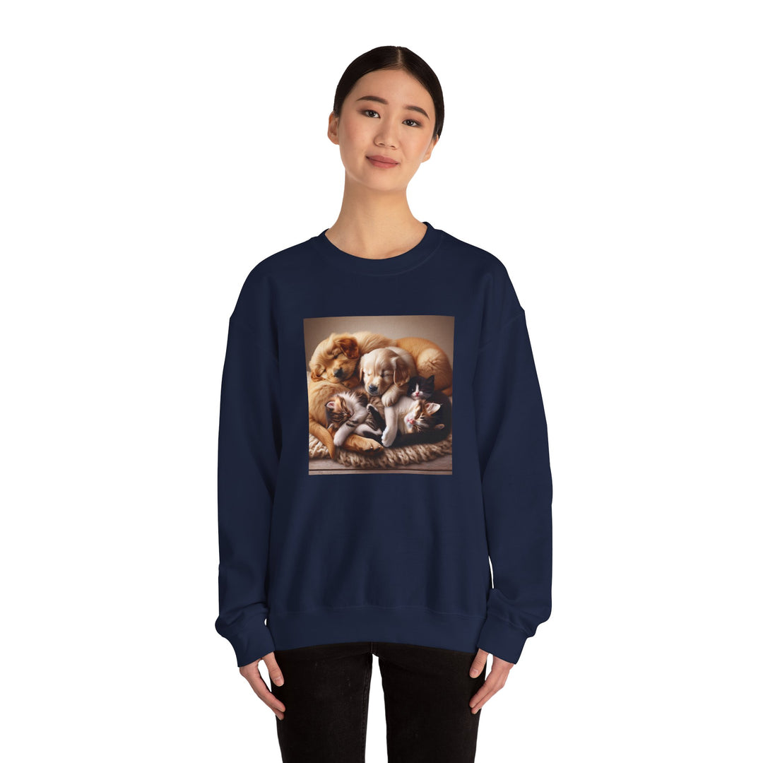 Cozy Pet Lovers' Crewneck Sweatshirt | Cute Dog Design | Gift for Animal Lovers | Comfy Pullover | Birthday or Holiday Gift