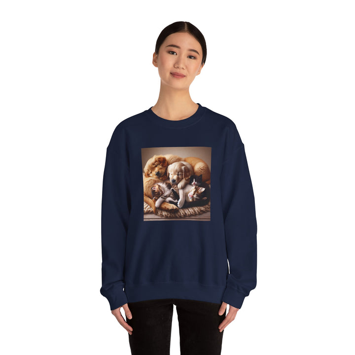 Cozy Pet Lovers' Crewneck Sweatshirt | Cute Dog Design | Gift for Animal Lovers | Comfy Pullover | Birthday or Holiday Gift