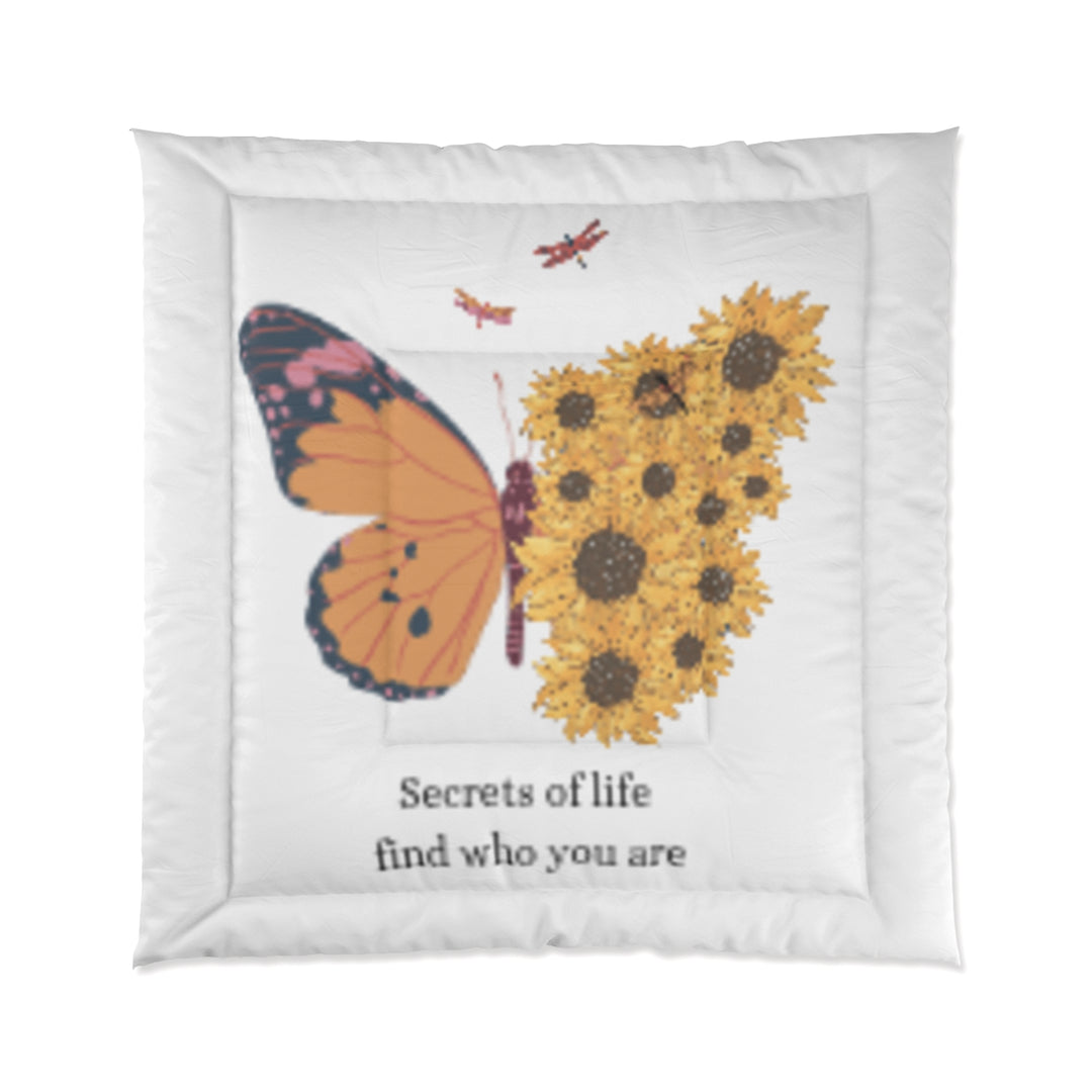 Butterfly Inspirational Comforter