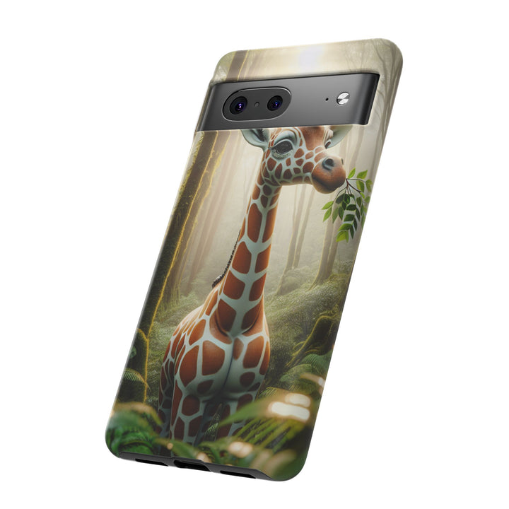 Giraffe Tough Phone Case - Cute Animal Design for Nature Lovers