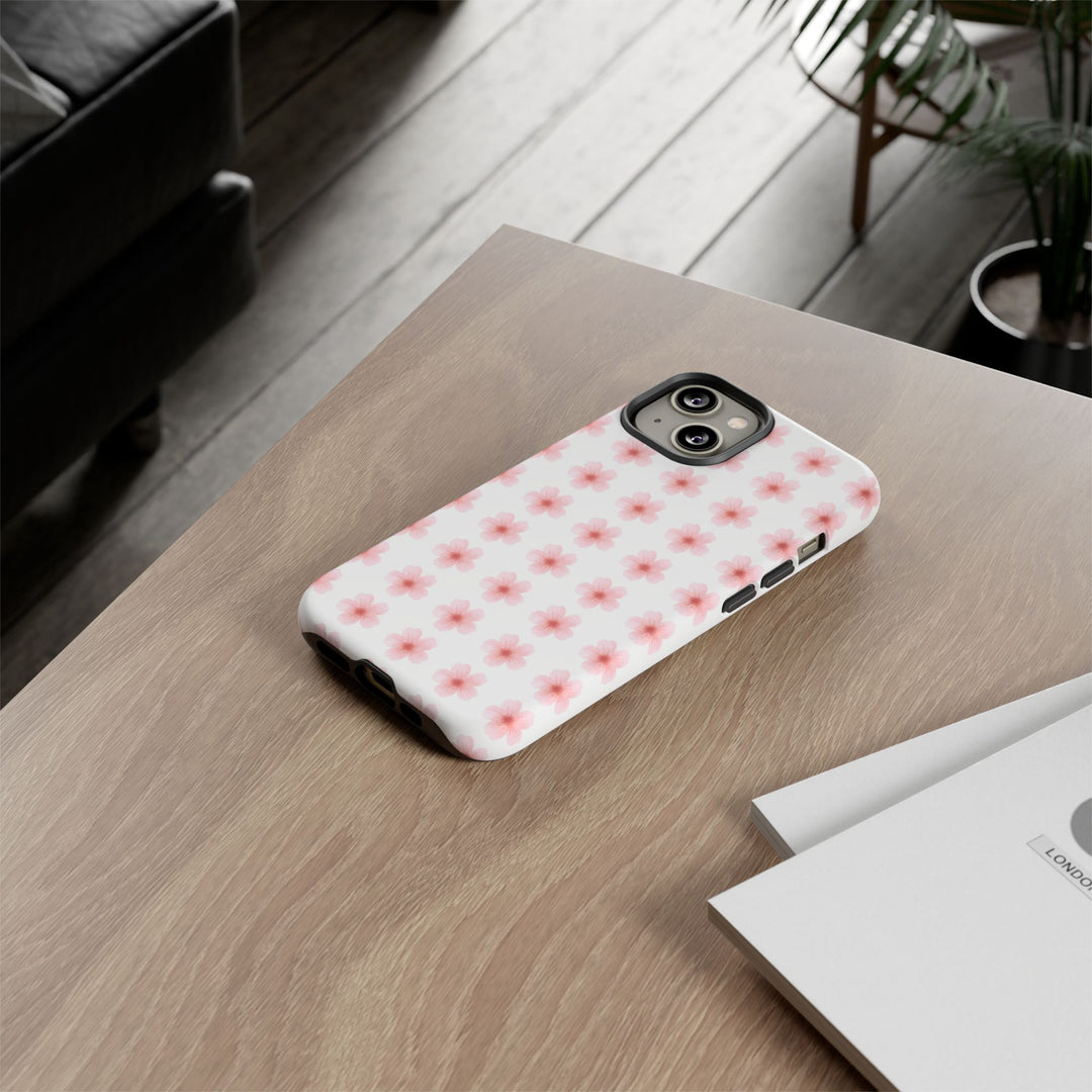 Cherry Blossom Tough Phone Case - Floral Design for Spring & Summer