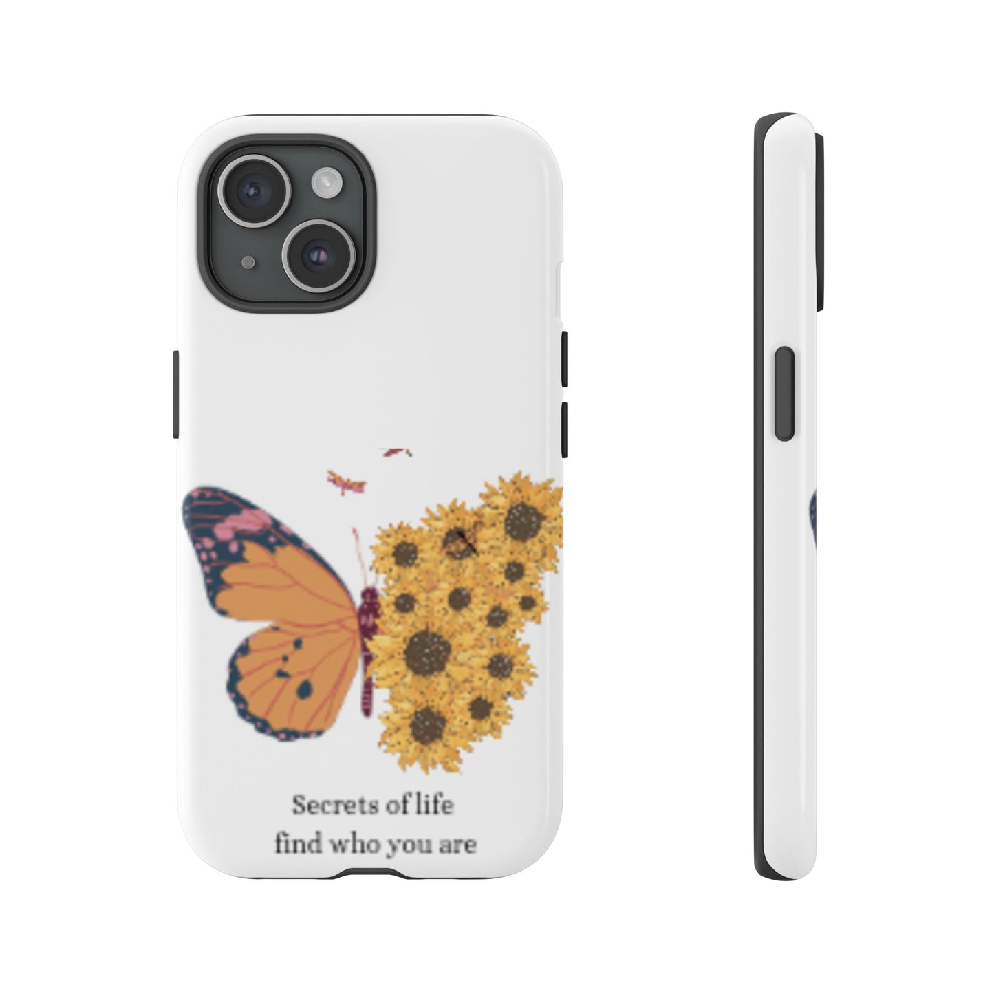 Butterfly & Sunflower Phone Case - "Secrets of Life" Design