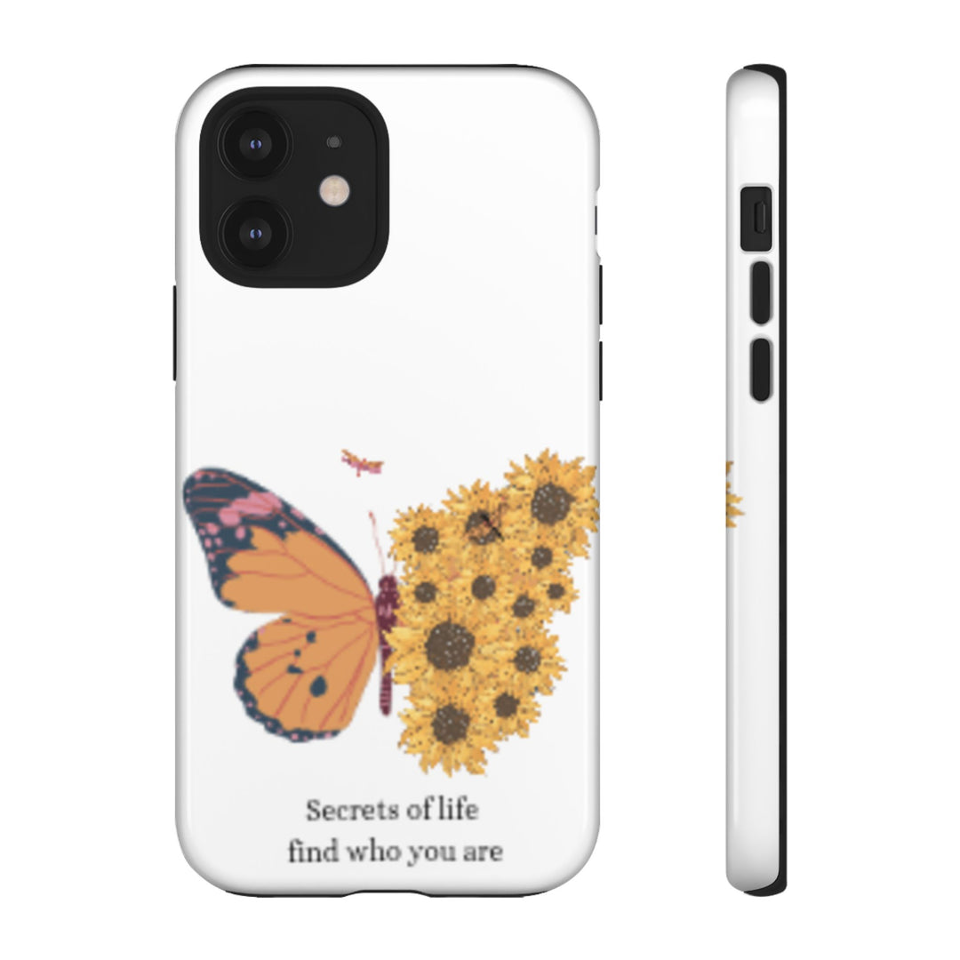 Butterfly & Sunflower Phone Case - "Secrets of Life" Design