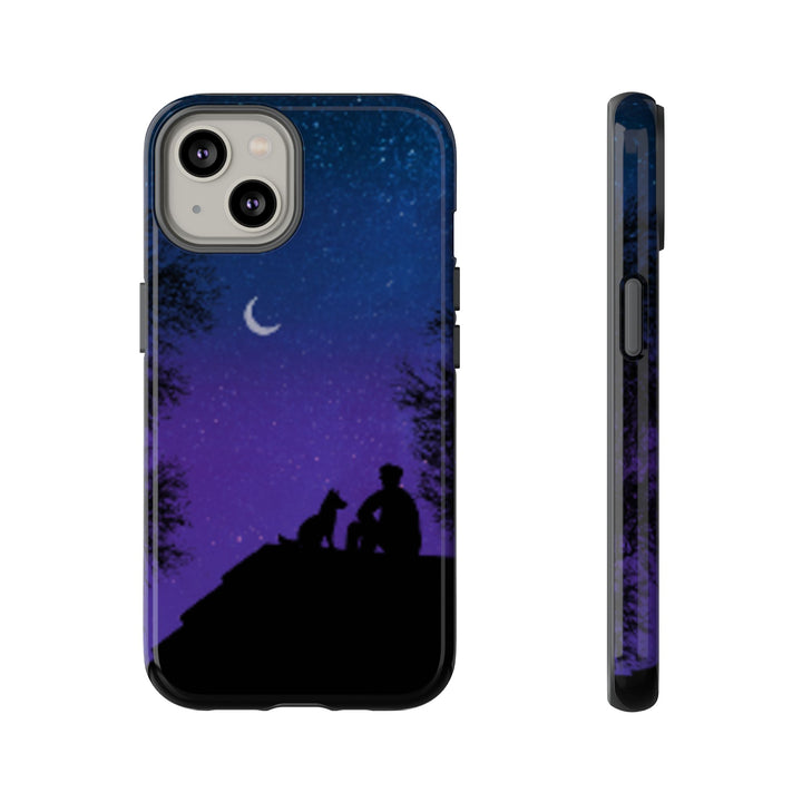Starry Night Phone Case for Dog Lovers