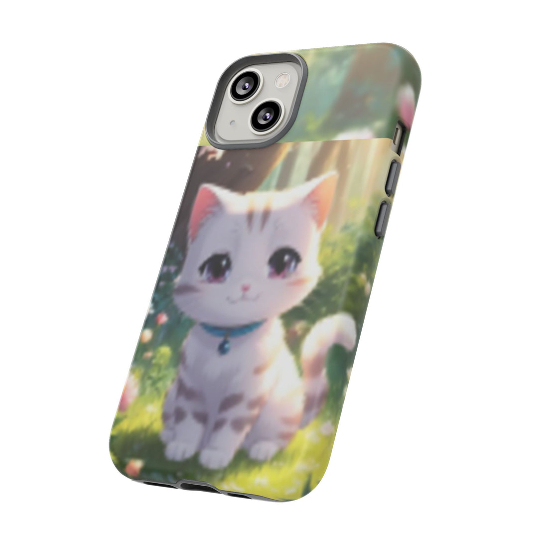 Cute Ai Cat Phone Case - Tough Protection with Floral Design for Cat Lovers