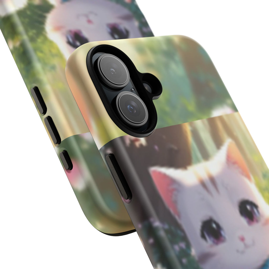 Cute Ai Cat Phone Case - Tough Protection with Floral Design for Cat Lovers