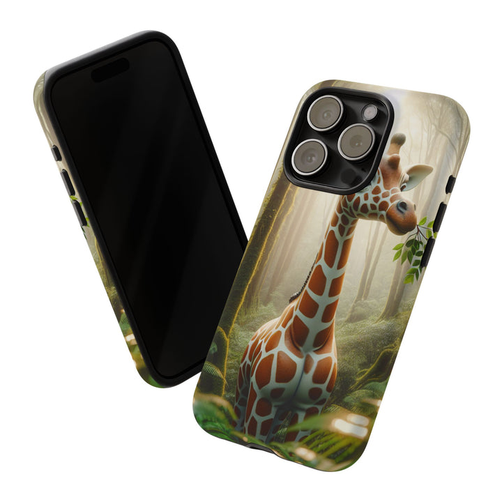 Giraffe Tough Phone Case - Cute Animal Design for Nature Lovers
