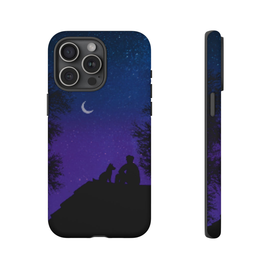Starry Night Phone Case for Dog Lovers
