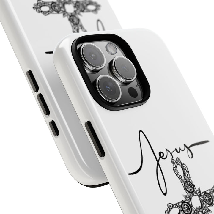 Stylish Tough Case with Jesus Design - Faith-Inspired Phone Cover, Christian Gift, Custom Phone Accessory, Unique Cell Phone Case
