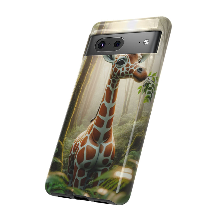 Giraffe Tough Phone Case - Cute Animal Design for Nature Lovers