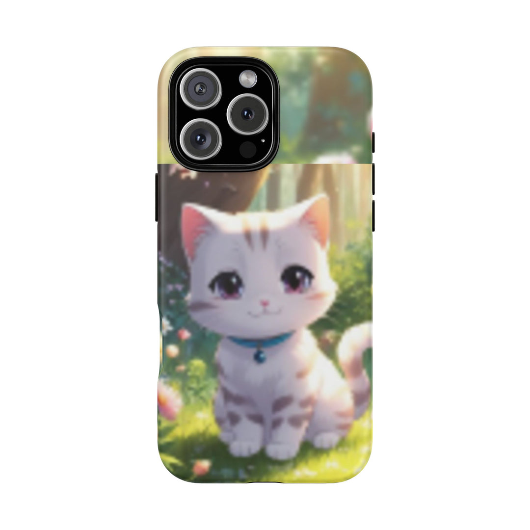 Cute Ai Cat Phone Case - Tough Protection with Floral Design for Cat Lovers