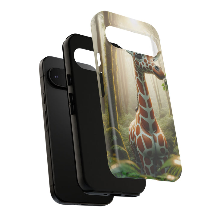 Giraffe Tough Phone Case - Cute Animal Design for Nature Lovers