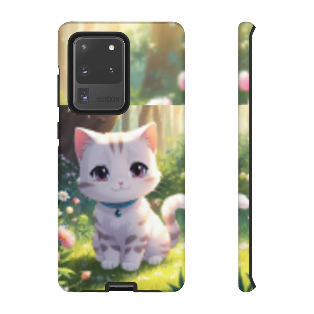 Cute Ai Cat Phone Case - Tough Protection with Floral Design for Cat Lovers