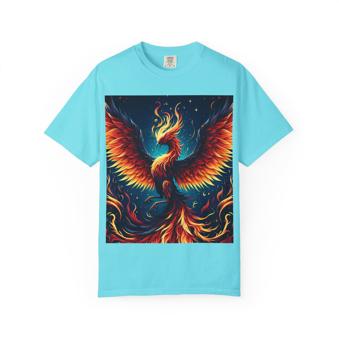 Phoenix Fire Unisex T-Shirt - Artistic Flame Design, Graphic Tee, Trendy Apparel, Gift for Art Lovers, Summer Fashion