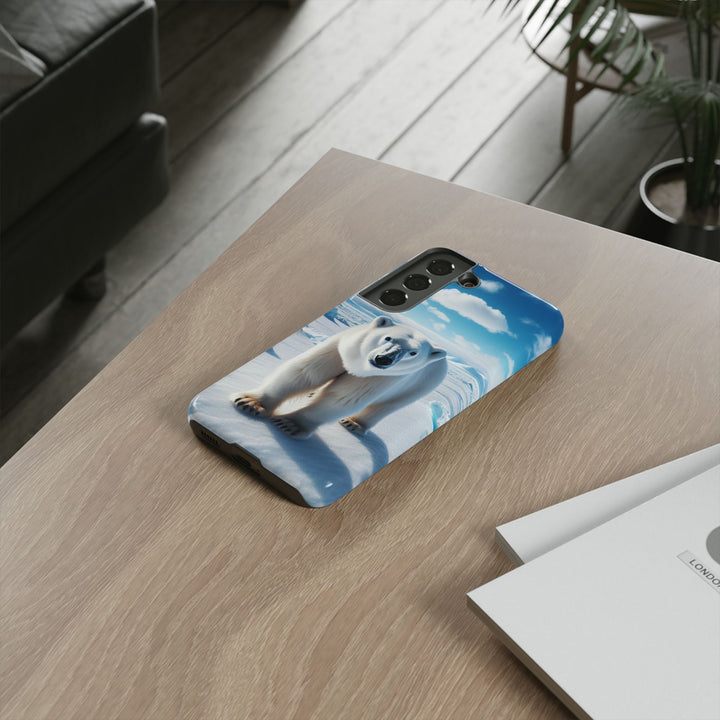 Polar Bear Tough Phone Case - Durable Protector with Arctic Design