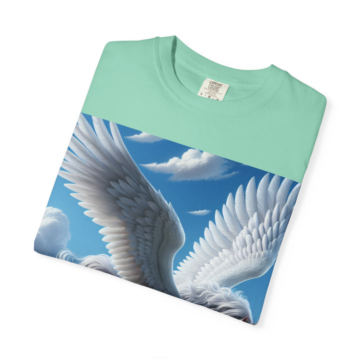 Mythical Pegasus Unisex Garment-Dyed T-shirt | Dreamy Fantasy Art Tee