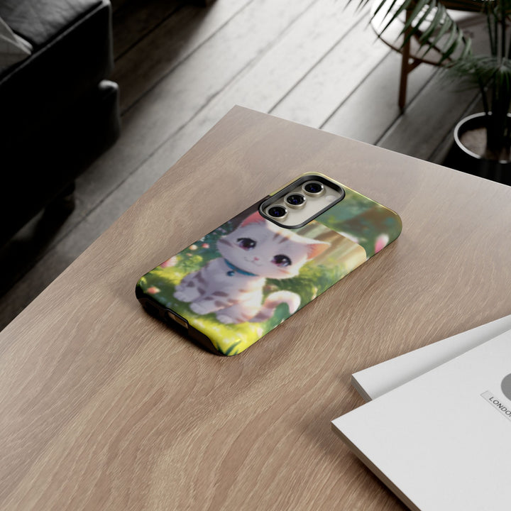 Cute Ai Cat Phone Case - Tough Protection with Floral Design for Cat Lovers