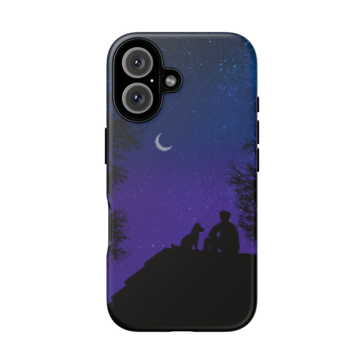 Starry Night Phone Case for Dog Lovers