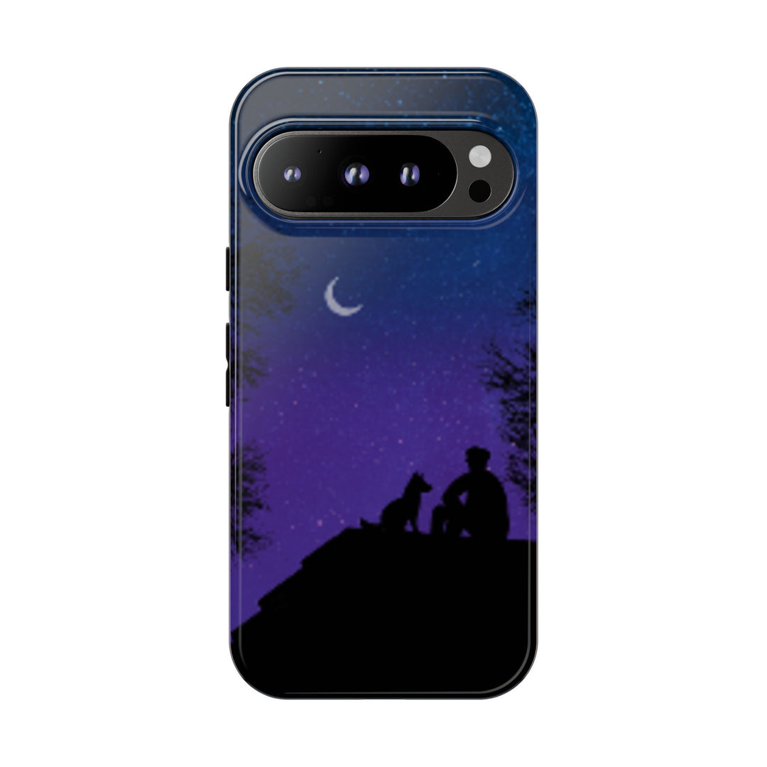 Starry Night Phone Case for Dog Lovers