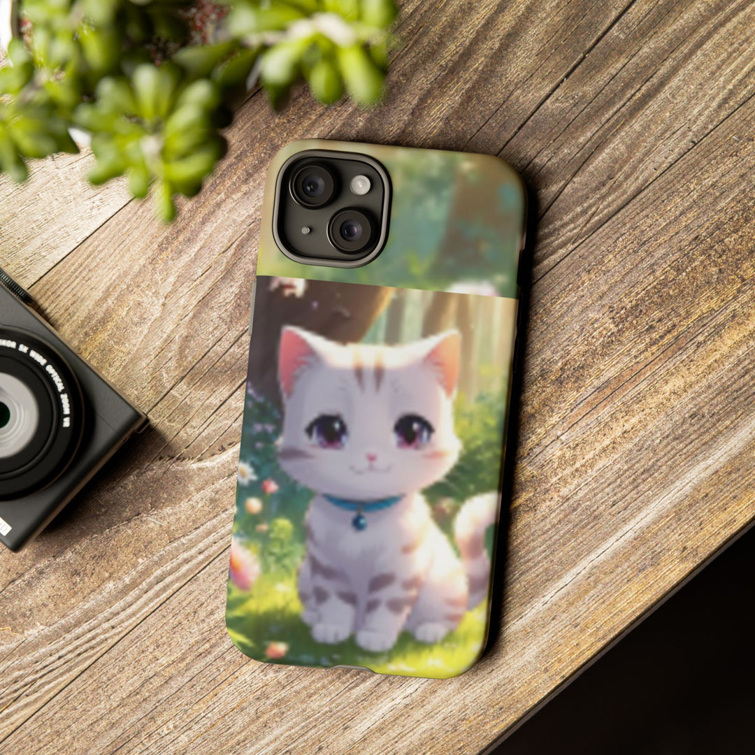 Cute Ai Cat Phone Case - Tough Protection with Floral Design for Cat Lovers