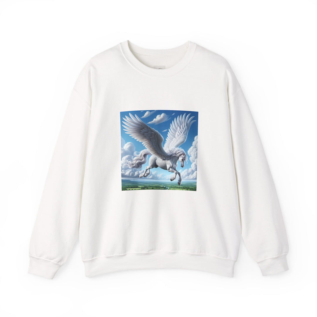 Mythical Pegasus Crewneck Sweatshirt, Cozy Unicorn Gift, Fantasy Apparel, Perfect for Fall, Unique Unisex Sweatshirt