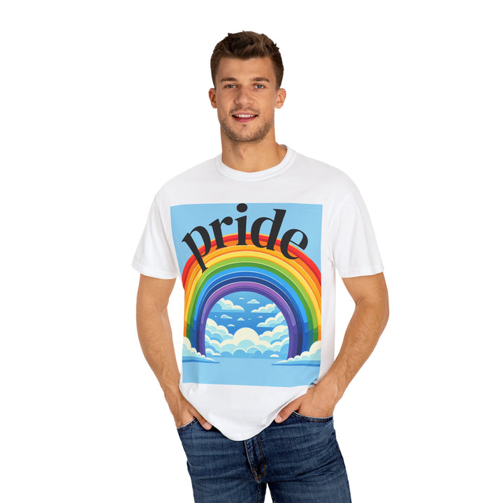 Pride Rainbow T-Shirt | Unisex Garment-Dyed Tee | LGBTQ+ Style, Casual Wear, Gift for Pride Month, Summer Fashion
