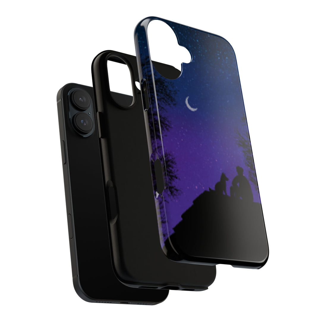 Starry Night Phone Case for Dog Lovers