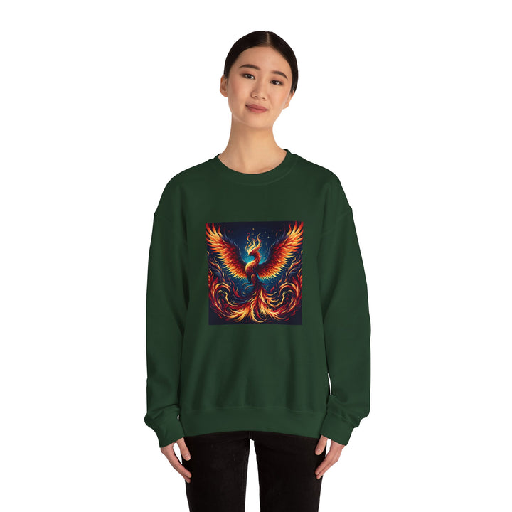 Fiery Phoenix Sweatshirt - Cozy Unisex Crewneck, Gift for Art Lovers