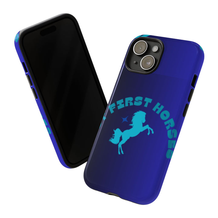 But First Horses Phone Case – Durable Tough Case for Horse Lovers
