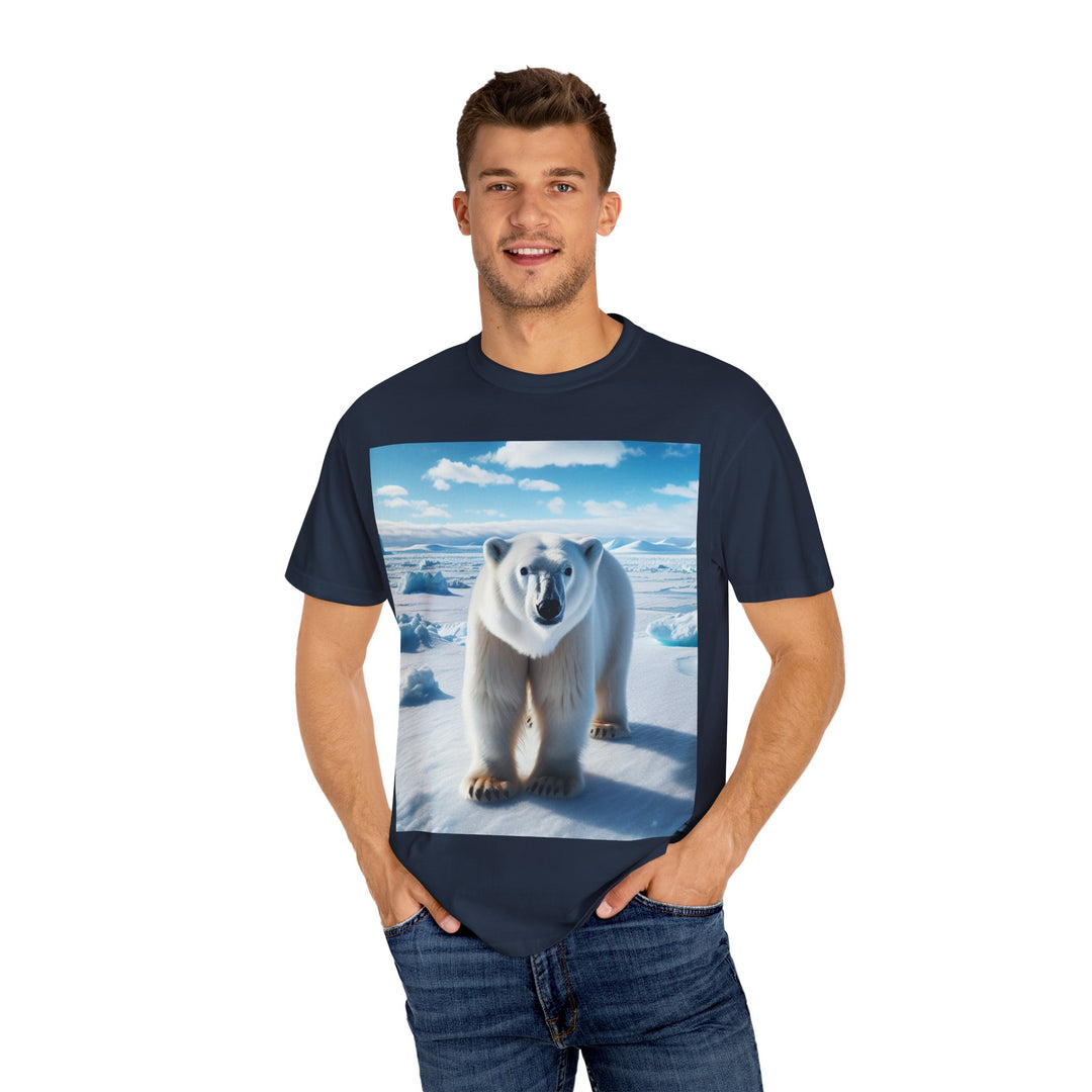 Polar Bear Graphic Unisex Garment-Dyed T-Shirt