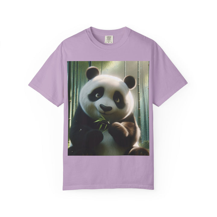 Cute Panda Unisex Garment-Dyed T-Shirt | Casual Animal Lover Tee