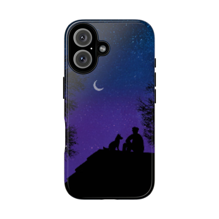 Starry Night Phone Case for Dog Lovers