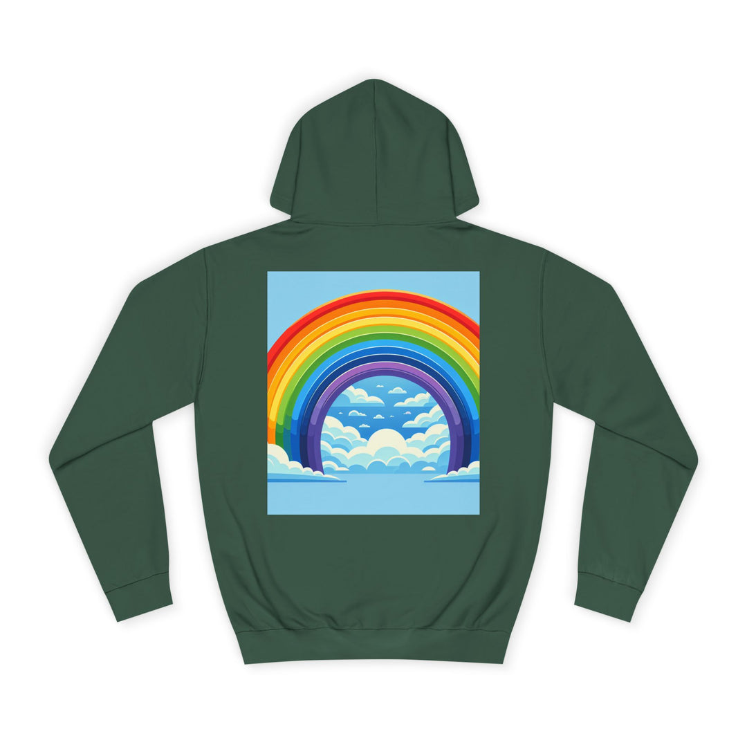Unisex Love is Love Hoodie - Rainbow College Sweatshirt for Pride, LGBTQ+, Everyday Wear, Gift, Casual Style