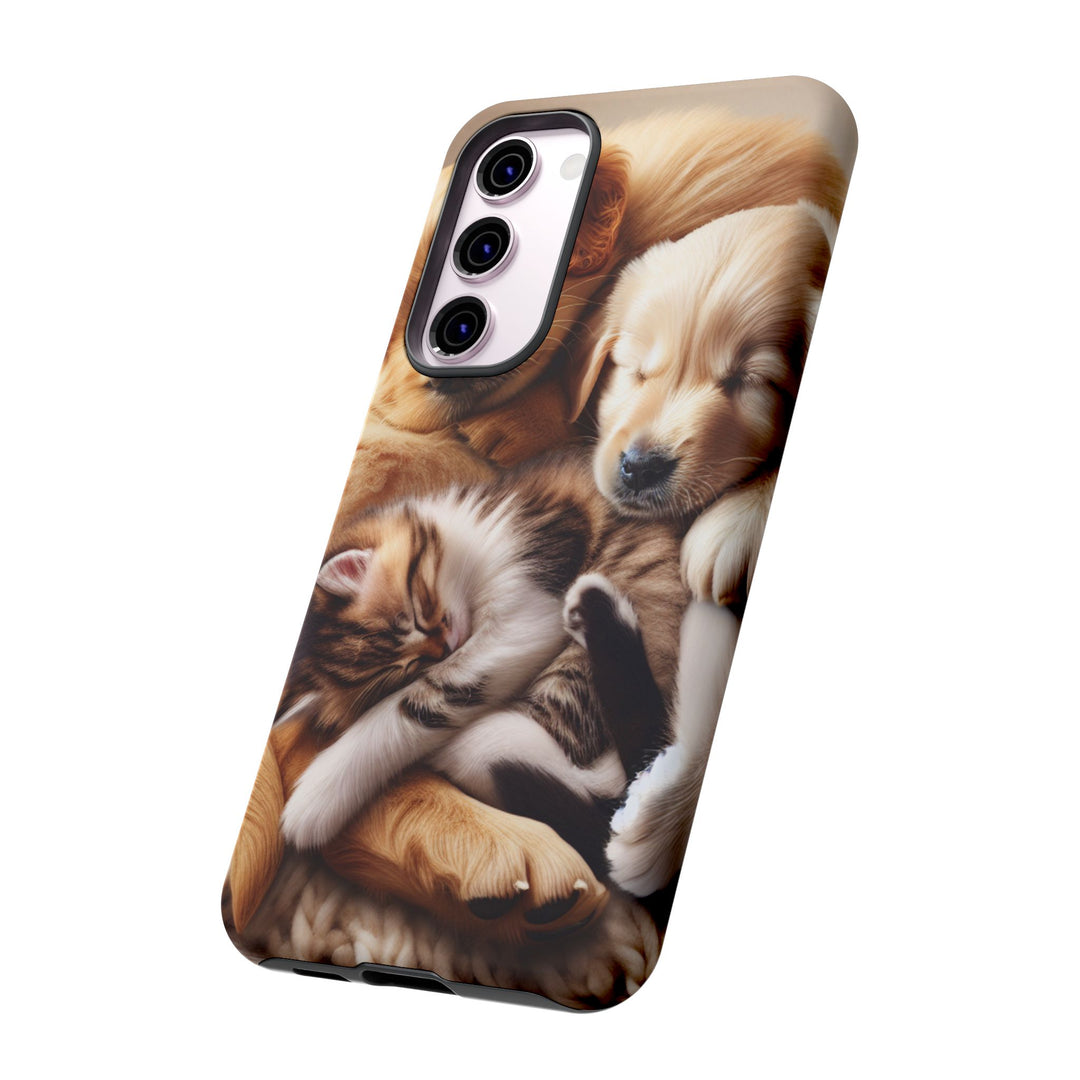 Cute Pets Phone Case - Adorable Dog and Cat Design for Animal Lovers