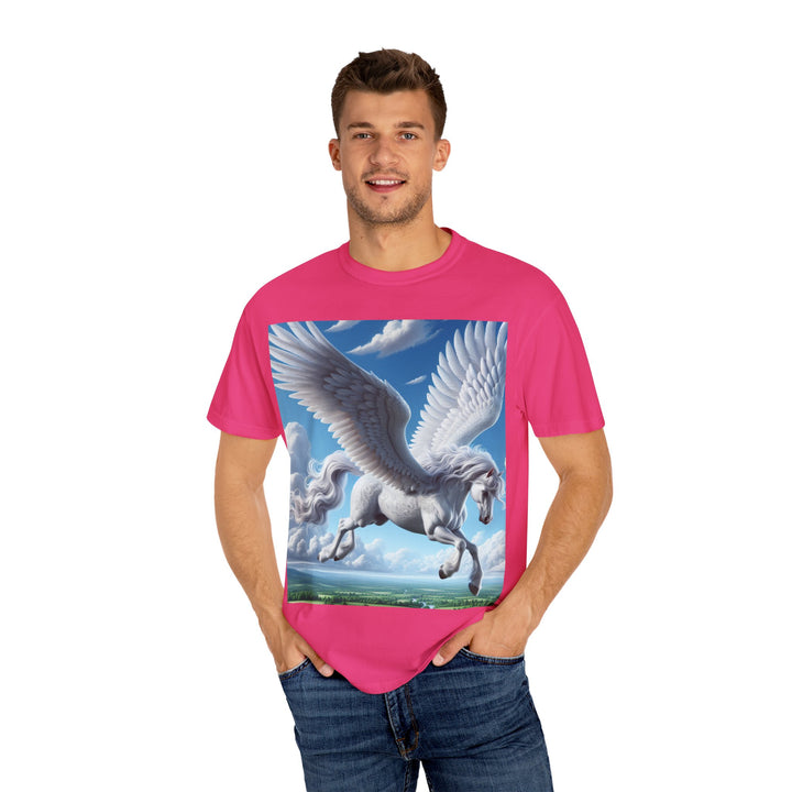 Mythical Pegasus Unisex Garment-Dyed T-shirt | Dreamy Fantasy Art Tee