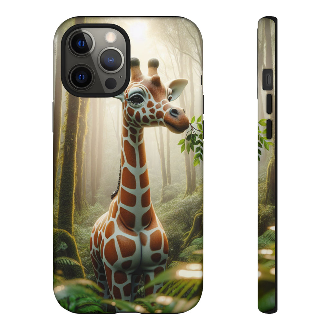 Giraffe Tough Phone Case - Cute Animal Design for Nature Lovers