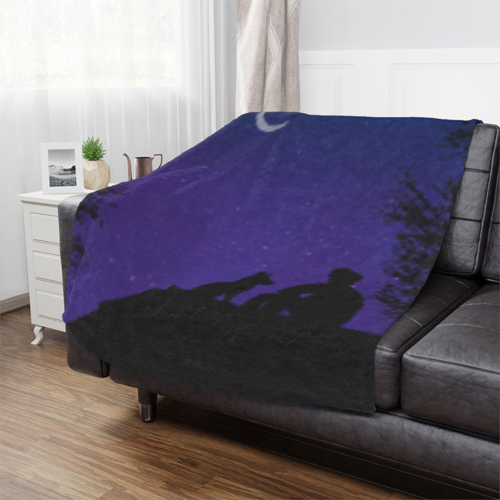 Cosmic Night Sky Minky Blanket for Cozy Moments