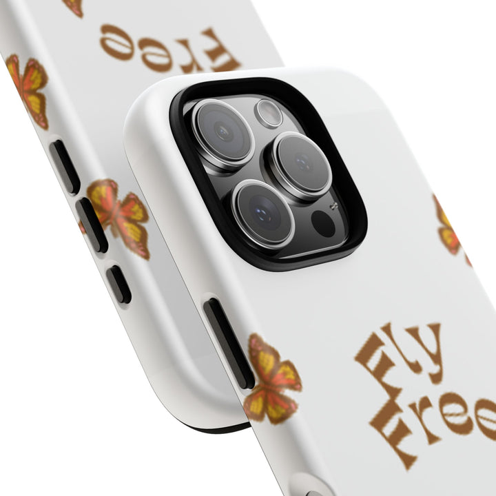 Stylish Phone Case | 'Fly Free' Butterfly Design | Unique Tough Cases