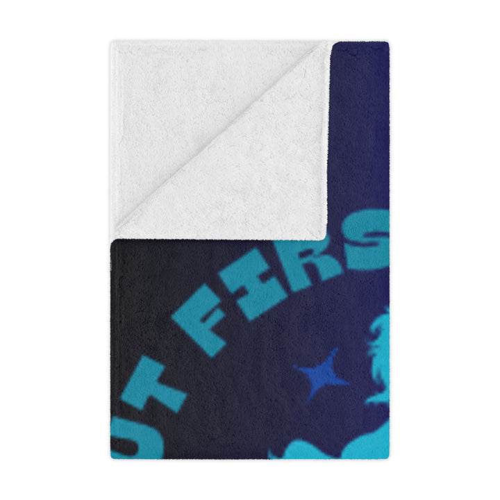 But First Horses Minky Blanket – Cozy horse Throw for Horse Lovers