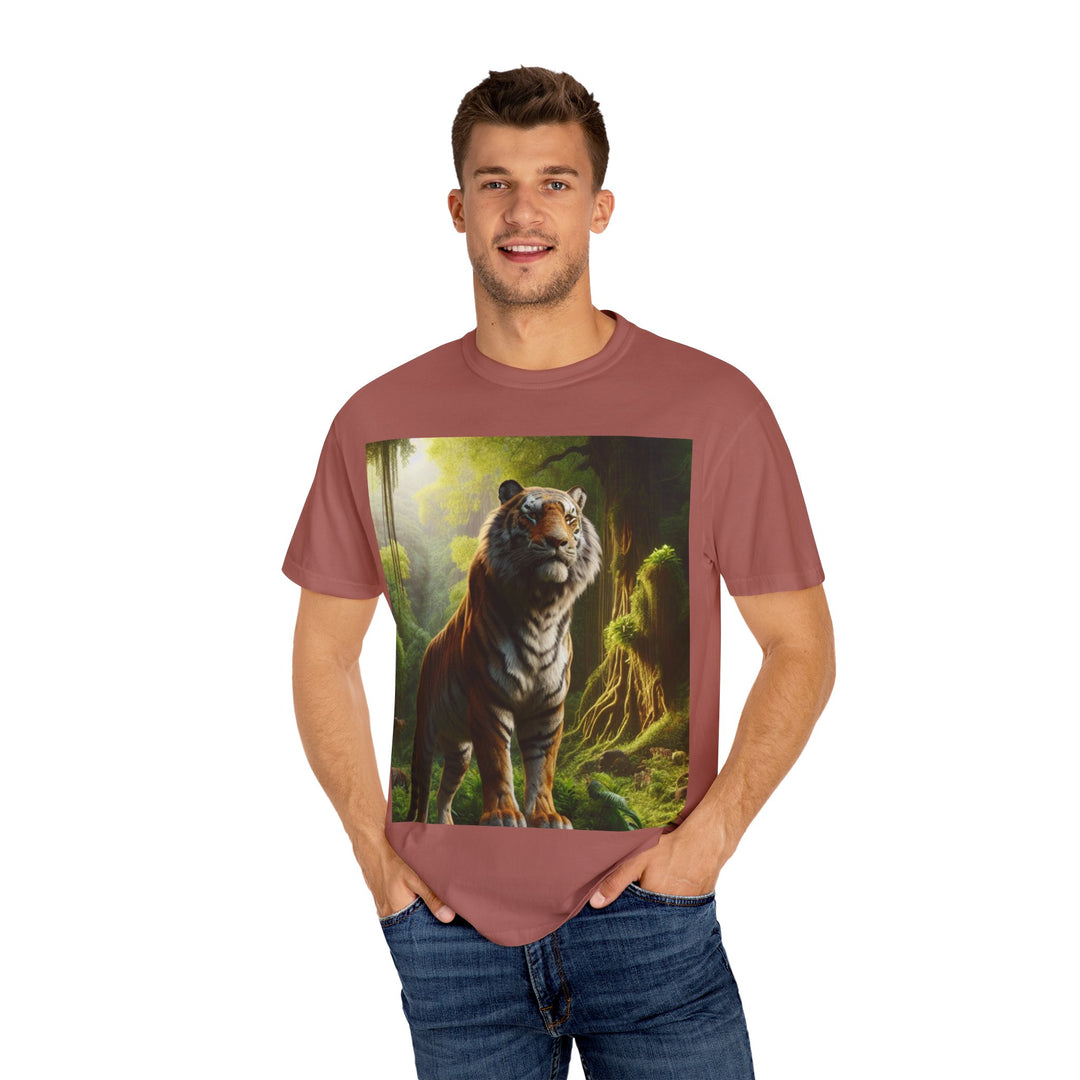 Majestic Tiger Unisex Garment-Dyed T-Shirt