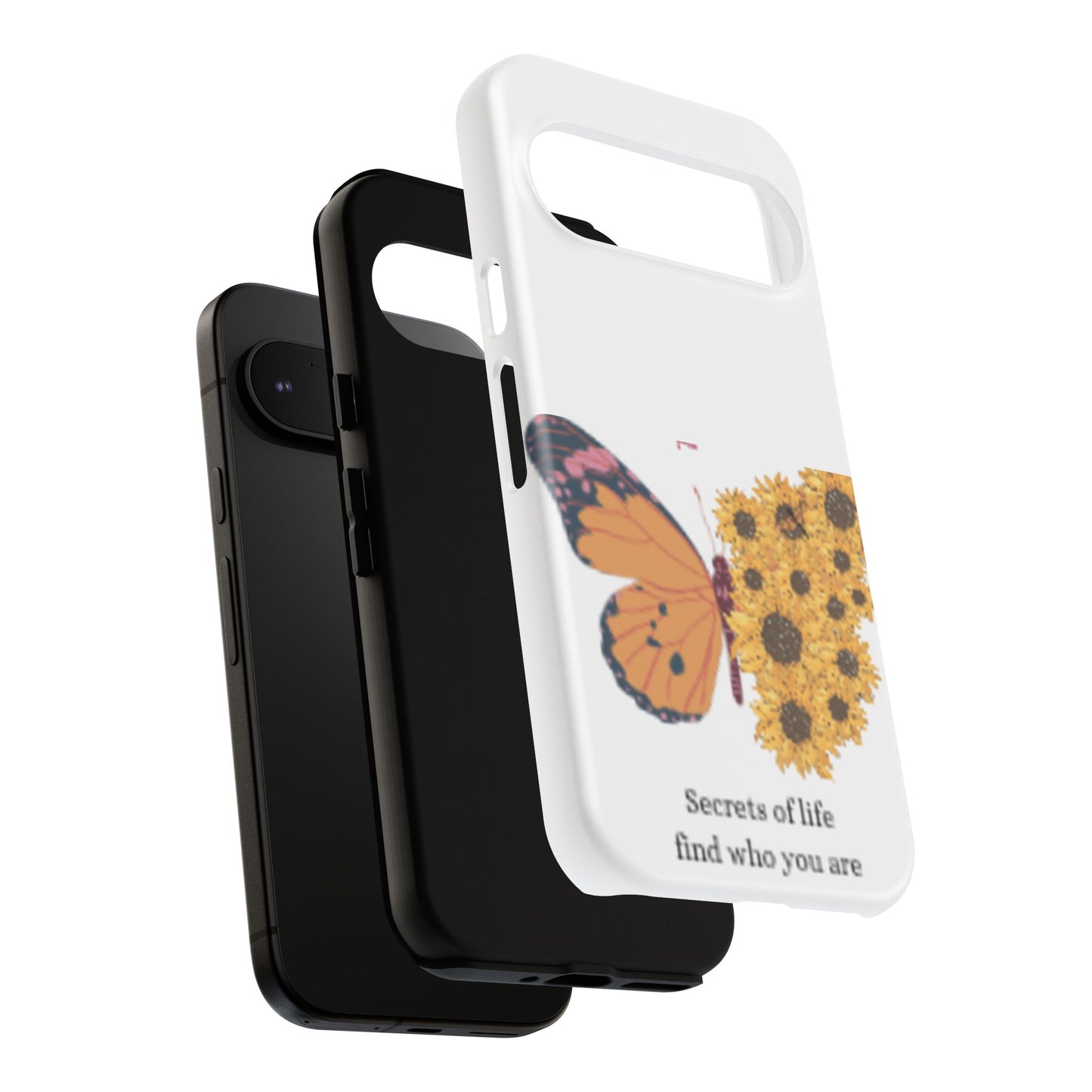 Butterfly & Sunflower Phone Case - "Secrets of Life" Design