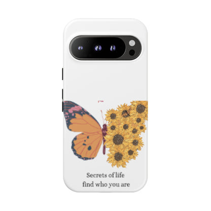 Butterfly & Sunflower Phone Case - "Secrets of Life" Design