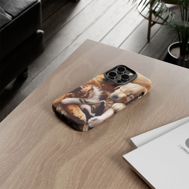 Cute Pets Phone Case - Adorable Dog and Cat Design for Animal Lovers