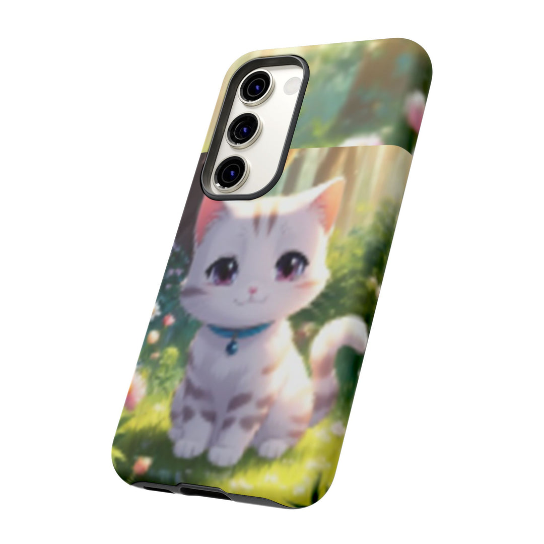 Cute Ai Cat Phone Case - Tough Protection with Floral Design for Cat Lovers