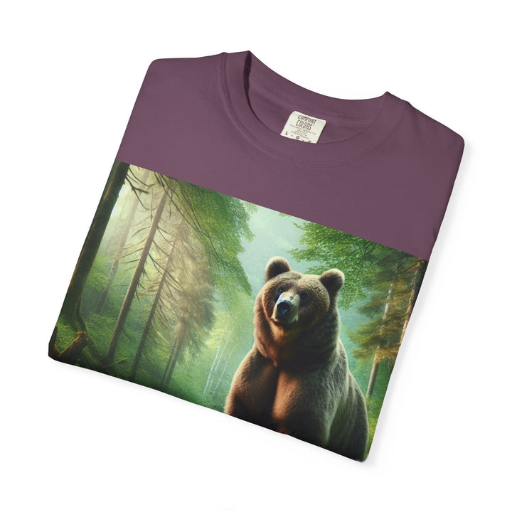 Nature-Inspired Unisex Bear Graphic Tee - Ideal for Outdoor Enthusiasts