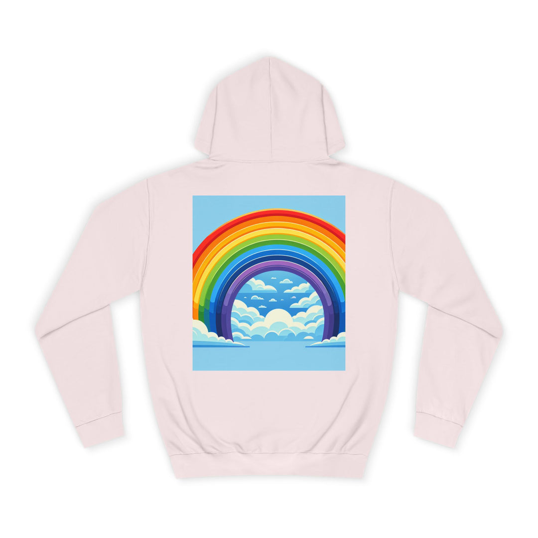 Unisex Love is Love Hoodie - Rainbow College Sweatshirt for Pride, LGBTQ+, Everyday Wear, Gift, Casual Style
