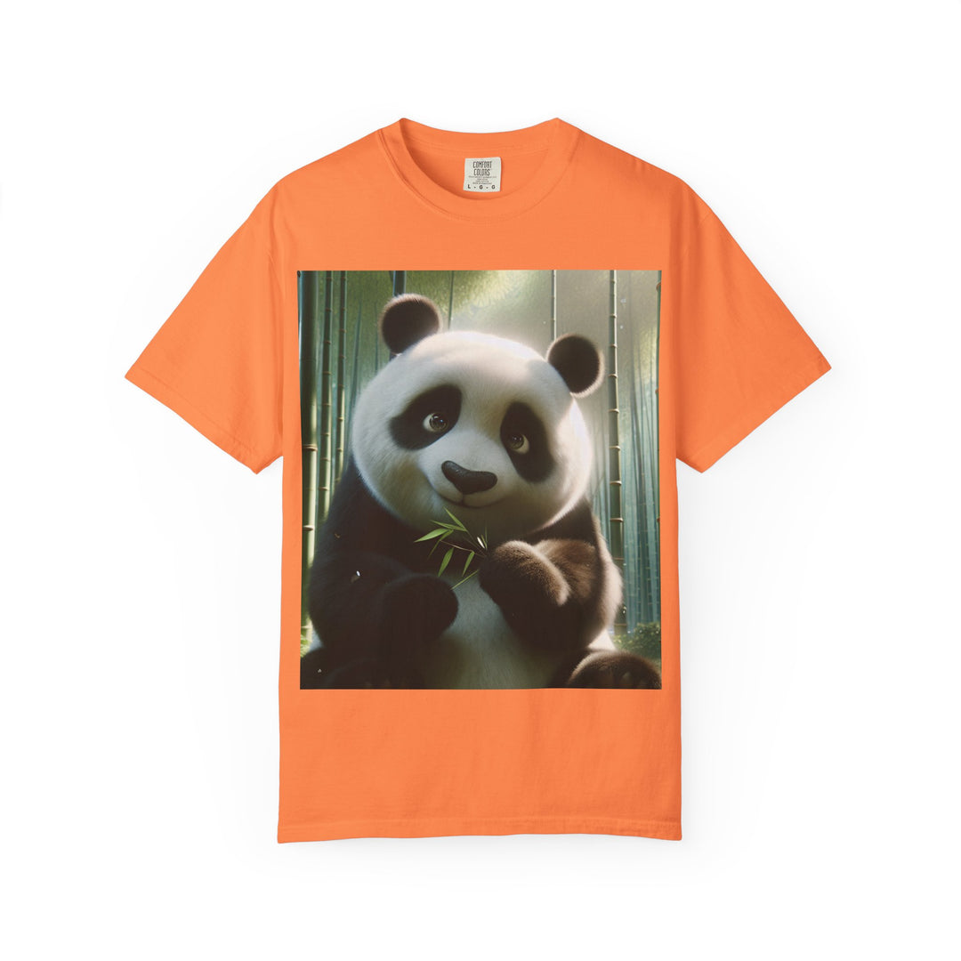 Cute Panda Unisex Garment-Dyed T-Shirt | Casual Animal Lover Tee