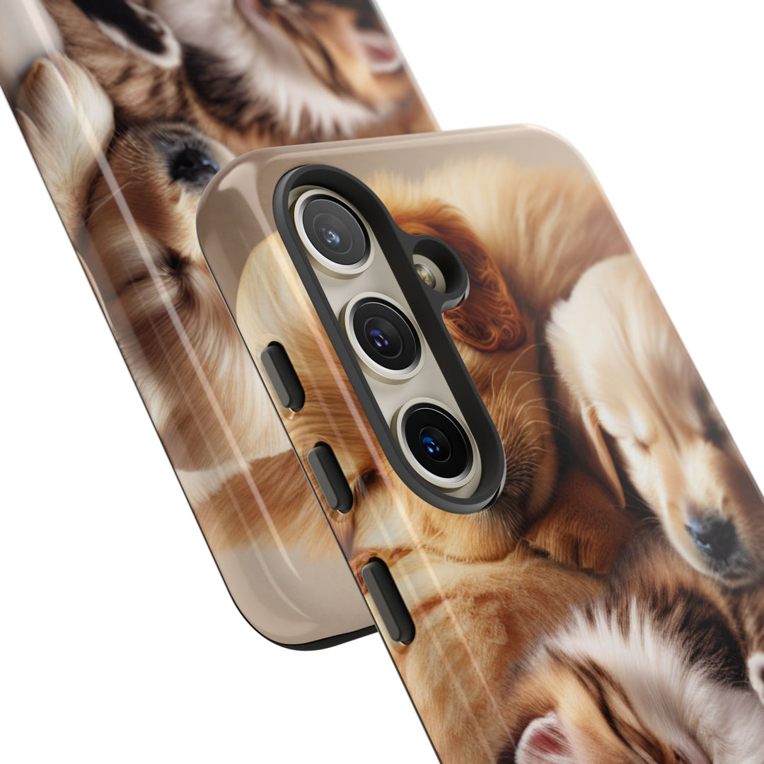 Cute Pets Phone Case - Adorable Dog and Cat Design for Animal Lovers