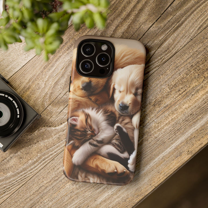 Cute Pets Phone Case - Adorable Dog and Cat Design for Animal Lovers