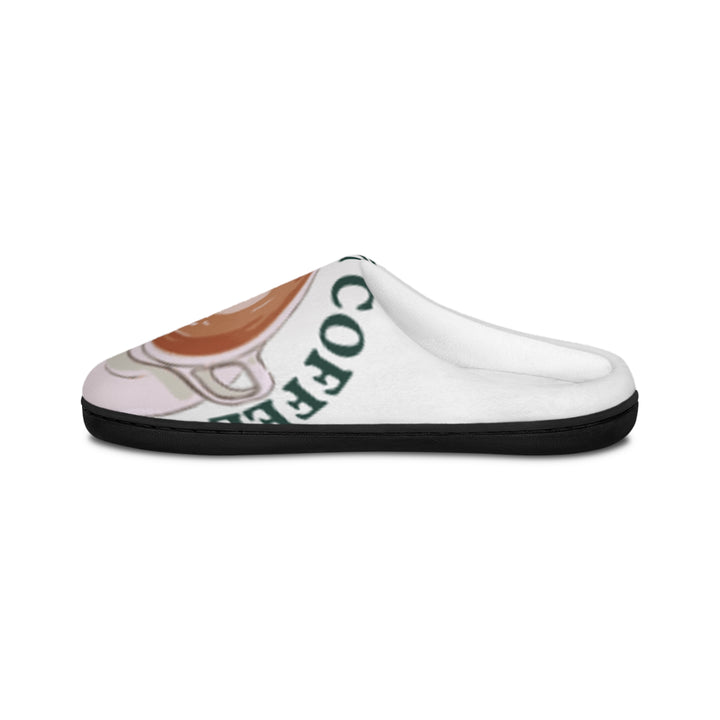 Funny Women&#39;s Coffee Slippers - &quot;But First, Coffee&quot; Indoor Footwear